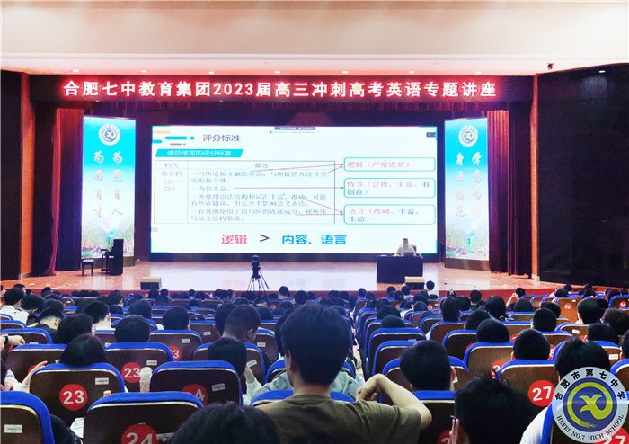 合肥七中高三級部開展沖刺高考英語專題講座(圖1)